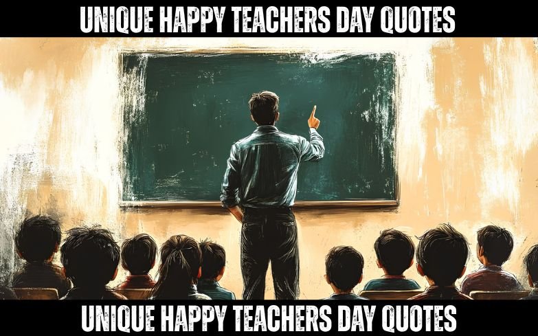 unique happy teachers day quotes