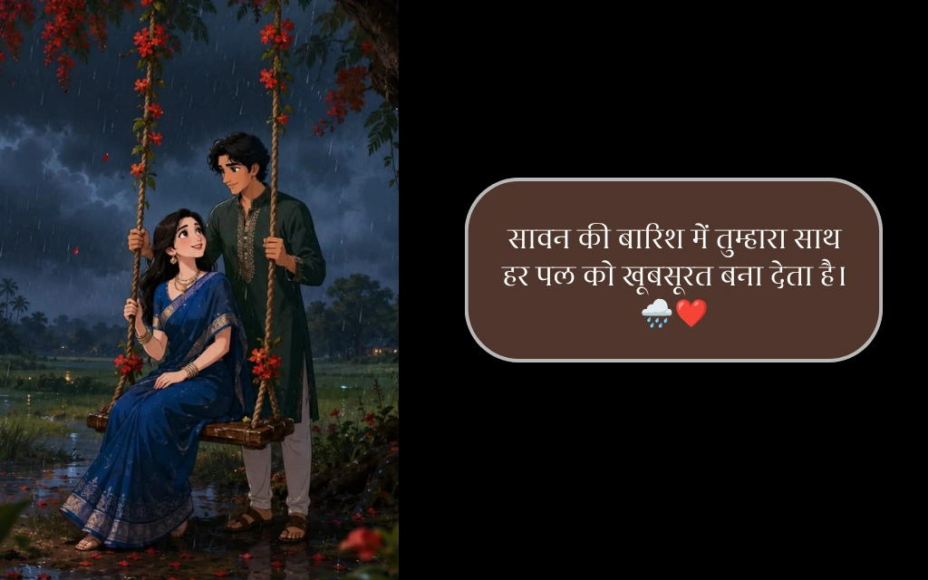 Romantic Sawan Quotes in Hindi