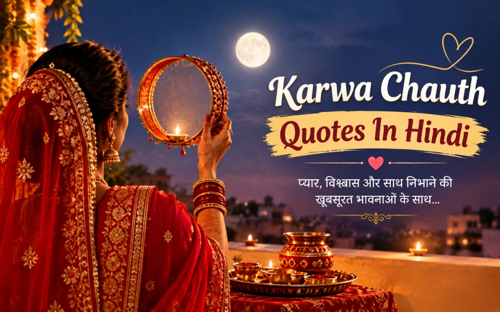 120+ Best Karwa Chauth Quotes In Hindi – दिल छू लेने वाले खूबसूरत विचार ❤️🌙  – Quotewaala