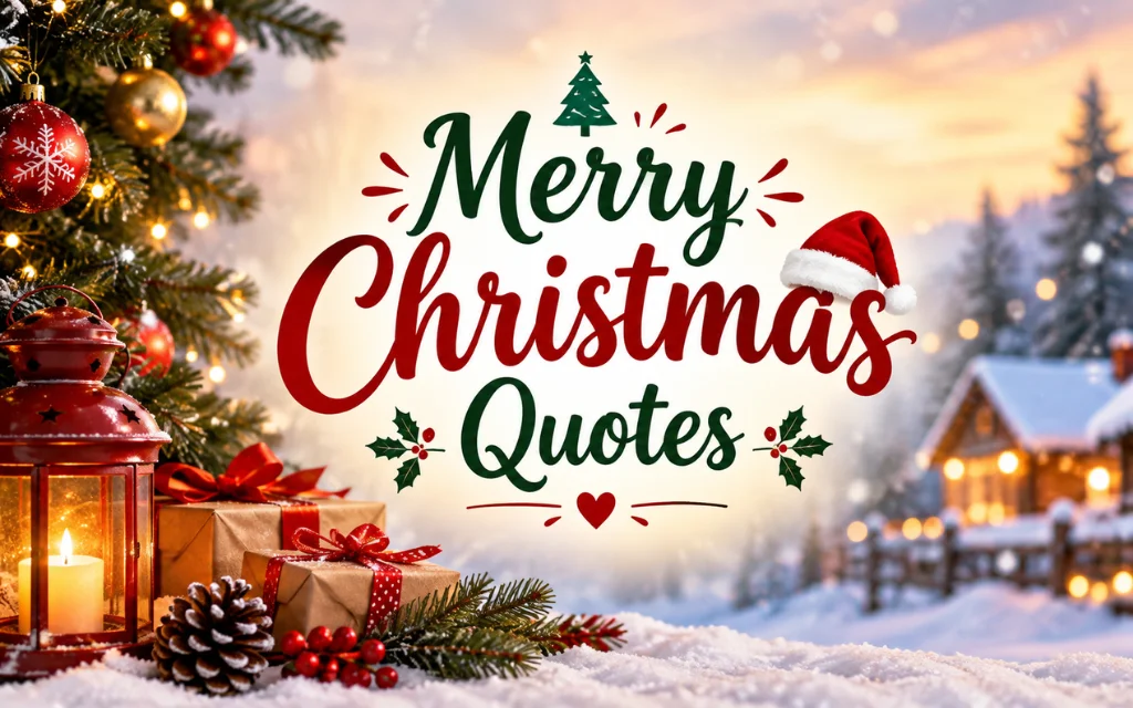 180+ Best Merry Christmas Quotes: Heartwarming Wishes to Spread Joy & Love 🎄❤️– Quotewaala