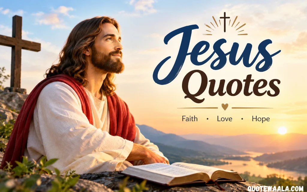 120+ Best Jesus Quotes: Powerful Words of Faith, Love & Hope 🙏✨- Quote Waala 120+ Best Jesus Quotes: Powerful Words of Faith, Love & Hope 🙏✨- Quote Waala