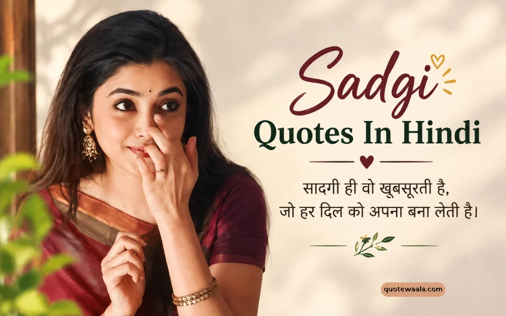 180+ Sadgi Quotes In Hindi: खूबसूरत और दिल छूने वाले कोट्स 180+ Sadgi Quotes In Hindi: खूबसूरत और दिल छूने वाले कोट्स