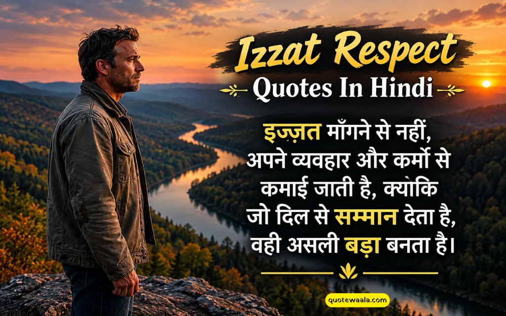 180+ Izzat Respect Quotes In Hindi: दिल छूने वाले विचार 180+ Izzat Respect Quotes In Hindi: दिल छूने वाले विचार
