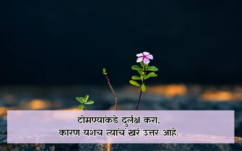 Ignore टोमणे मारणे मराठी