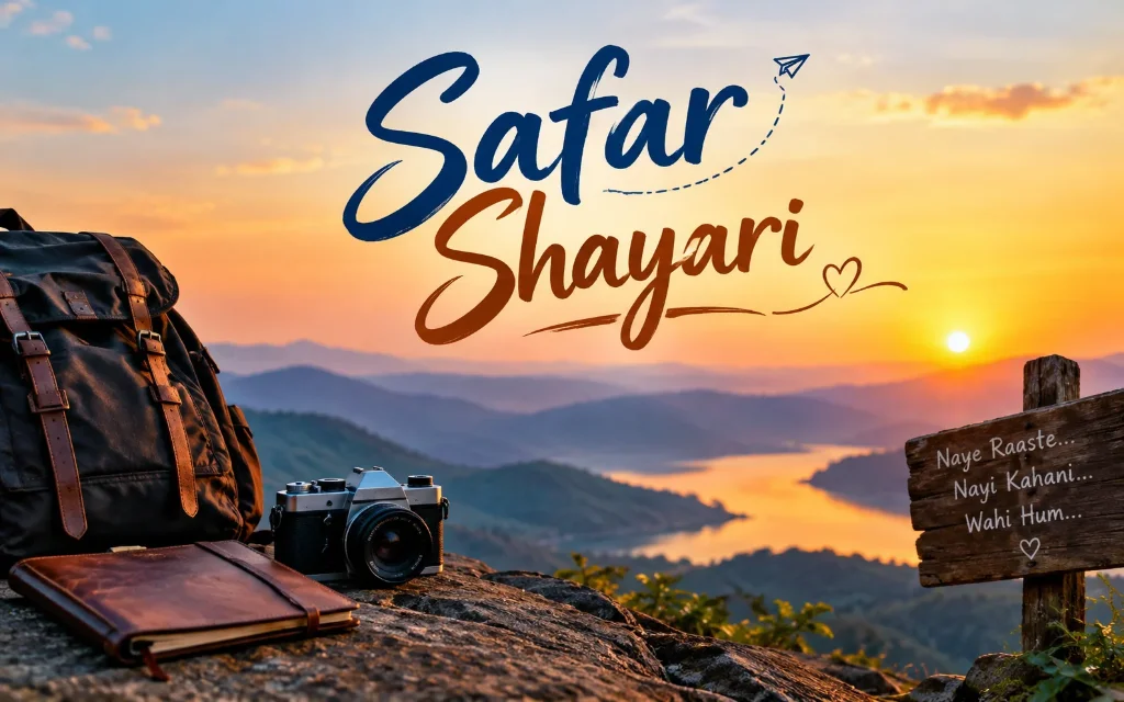 120+ Best Safar Shayari : ज़िंदगी के सफर, खूबसूरत रास्तों और यादगार पलों को बयां करने वाली शायरियां ❤️✈️– Quotewaala 120+ Best Safar Shayari : ज़िंदगी के सफर, खूबसूरत रास्तों और यादगार पलों को बयां करने वाली शायरियां ❤️✈️– Quotewaala